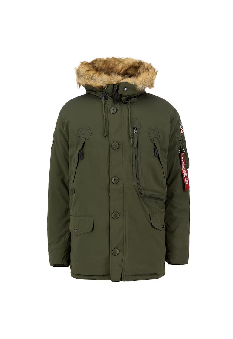 Alpha Industries Яке полиестер - зелено