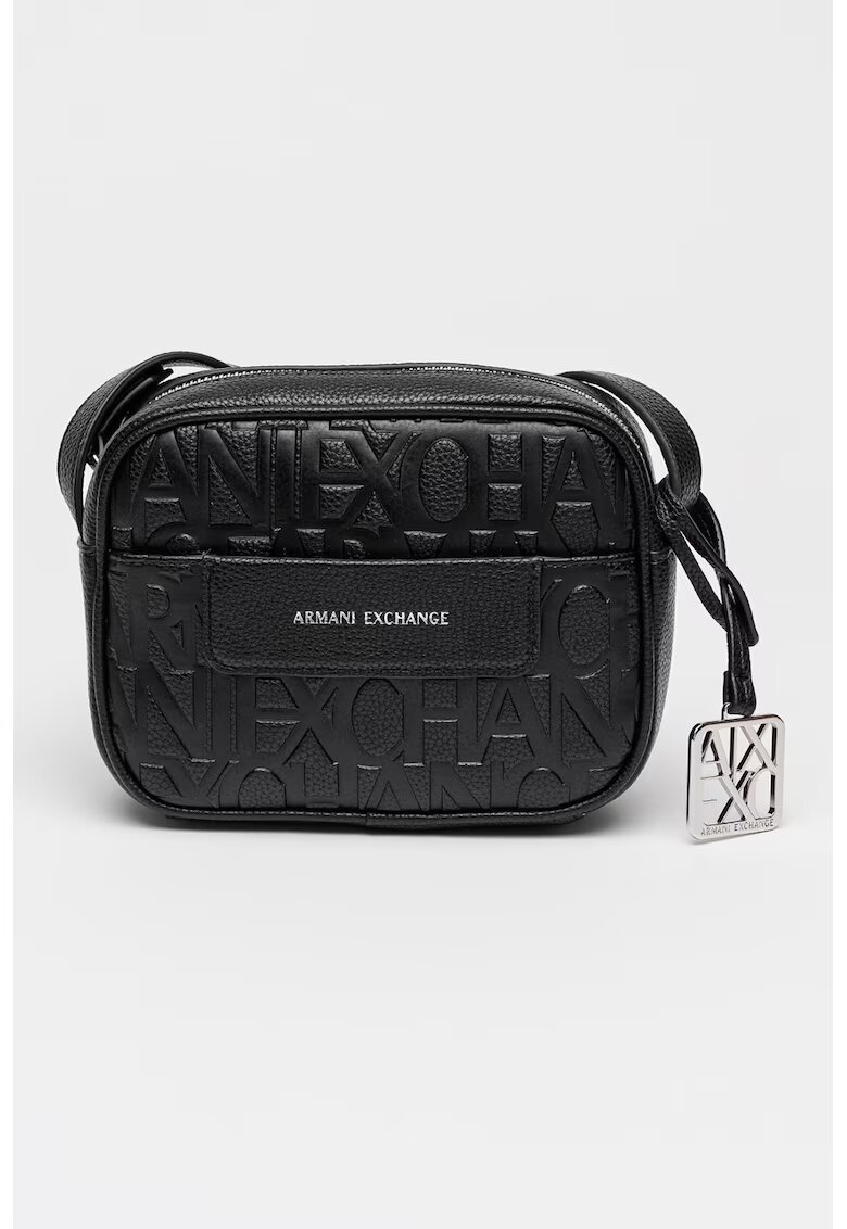 Armani Exchange Чанта през рамо от еко кожа Liz с релефно лого