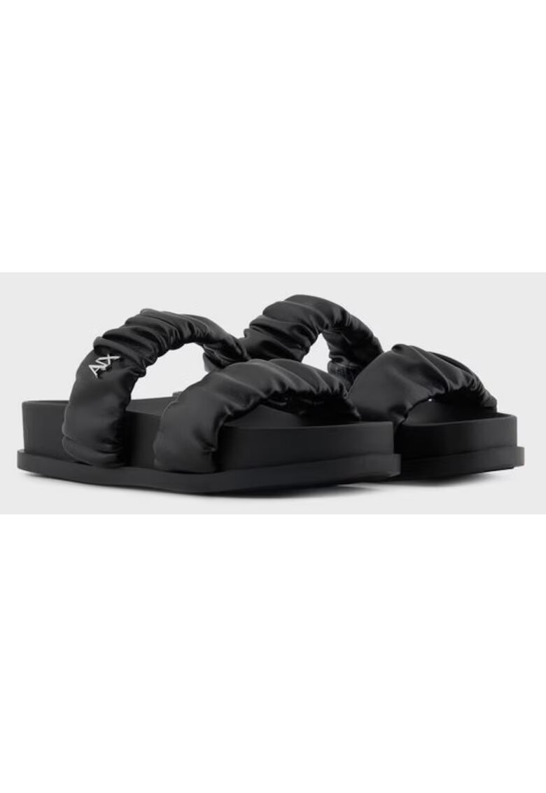 Armani Exchange Чехли модел XDP062 XV926 00002 - черни - за жени
