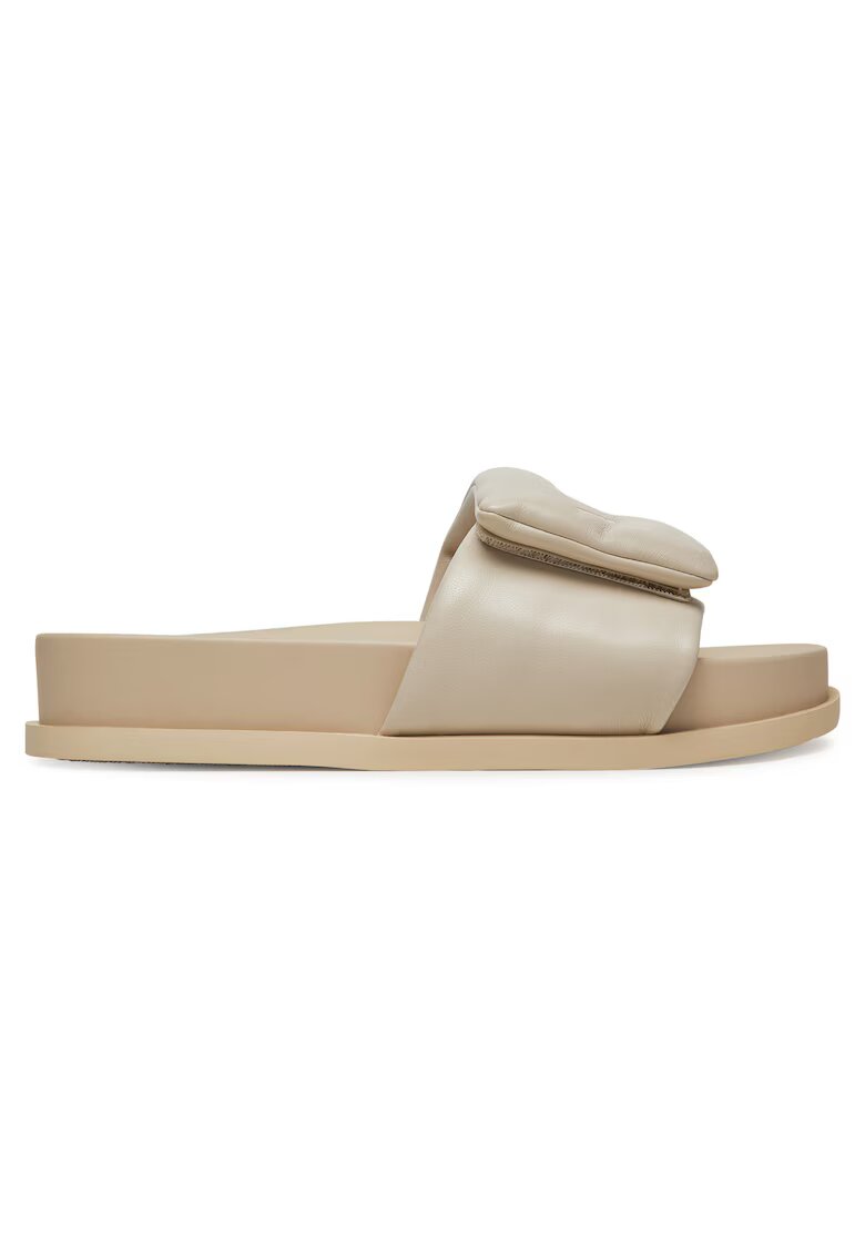 Armani Exchange Дамски чехли Light Mirage - екологична кожа - модел XDP061 - бежови