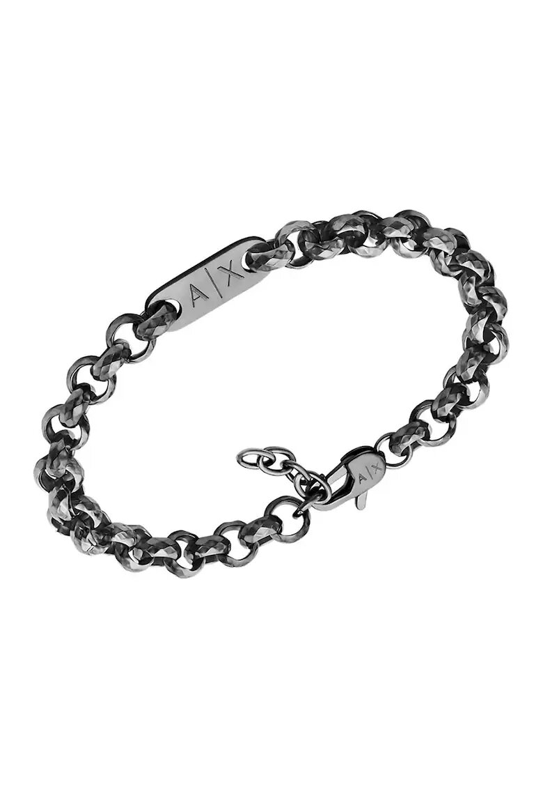 Armani Exchange Гривна от неръждаема стомана с лого