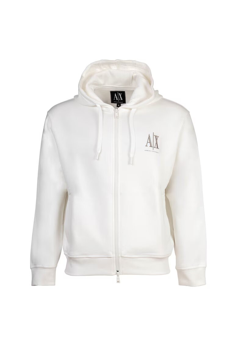 Armani Exchange Худи с цип и лого