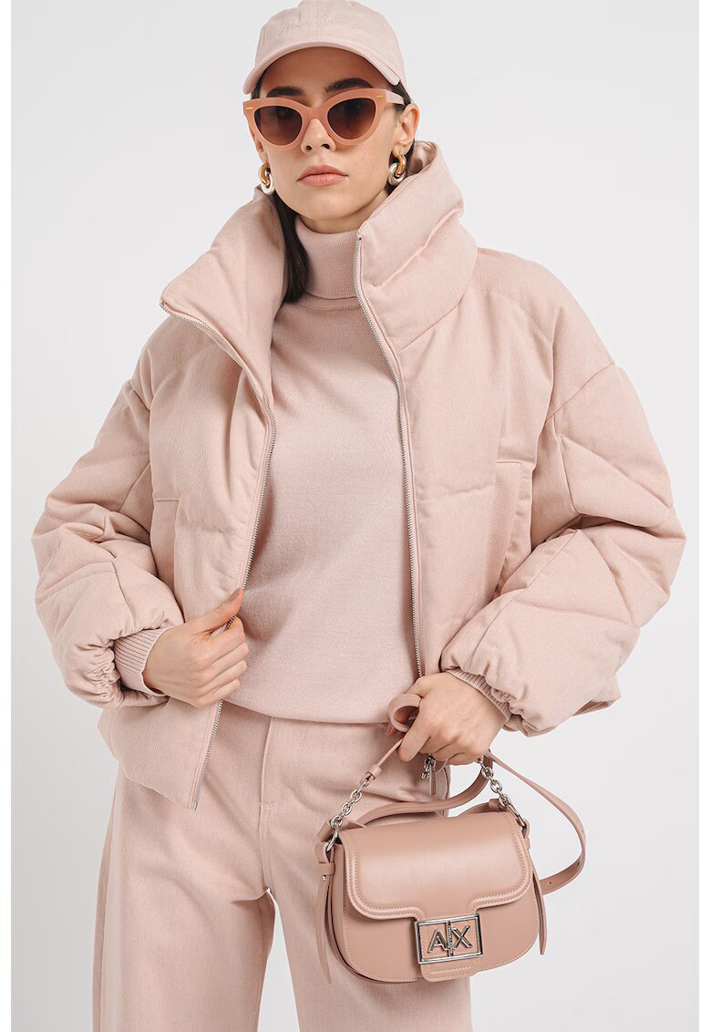 Armani Exchange Капитонирано зимно яке с паднали ръкави реглан