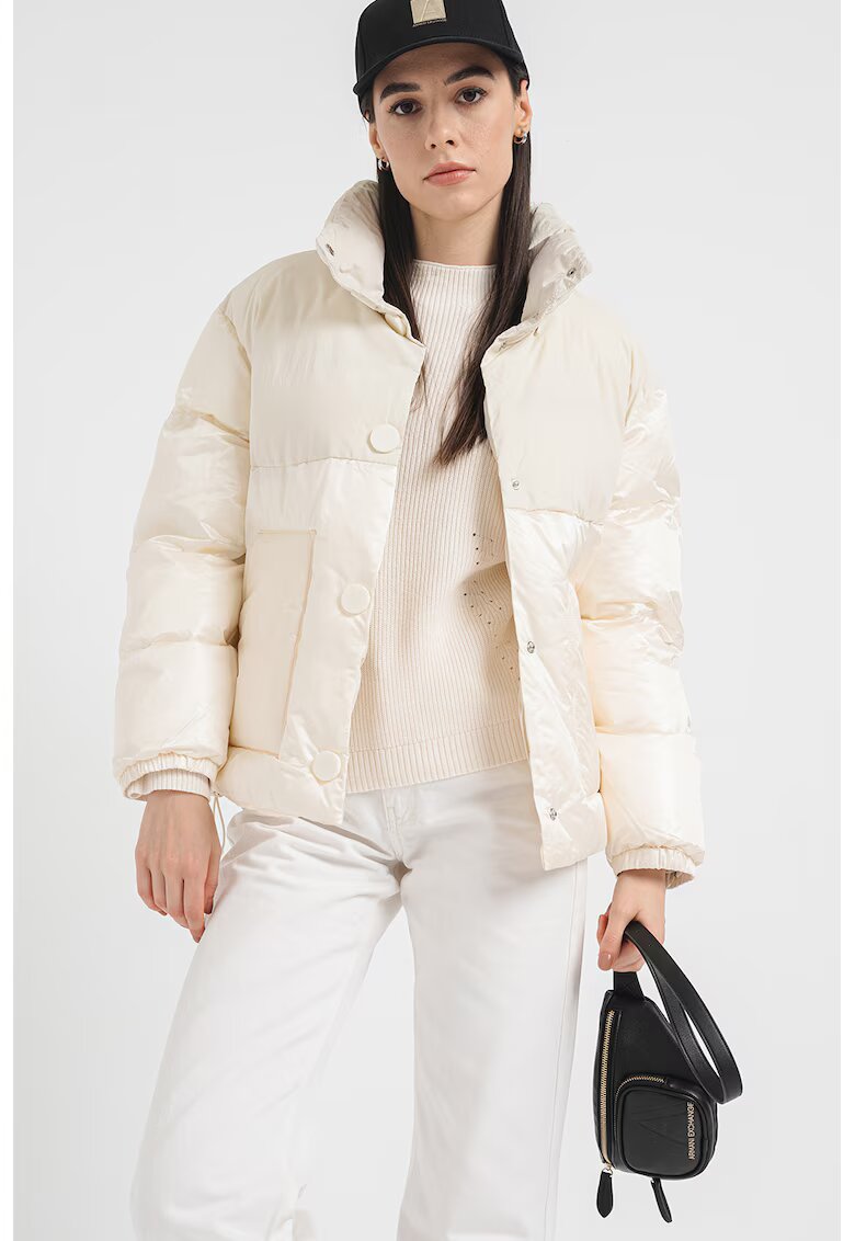 Armani Exchange Капитонирано зимно яке тип пухенка