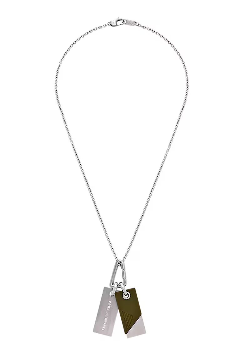 Armani Exchange Колие от неръждаема стомана с релефно лого