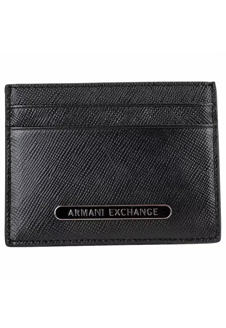 Armani Exchange Кожен калъф за карти с лого
