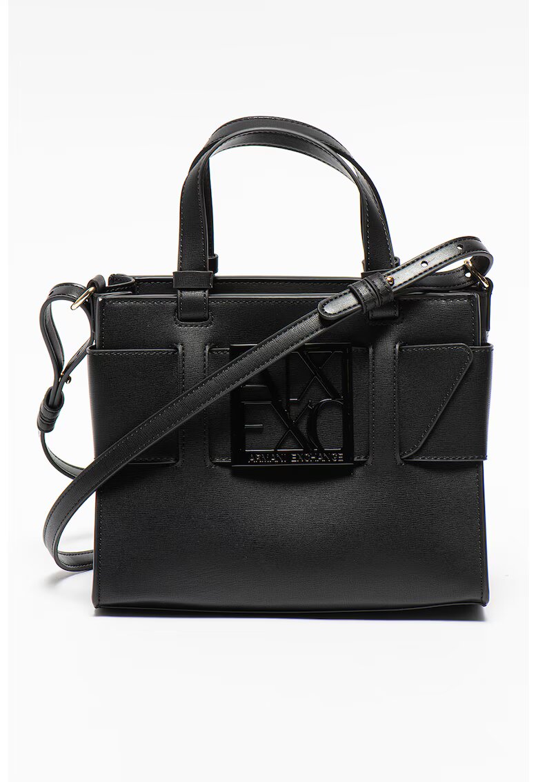 Armani Exchange Малка чанта от екологична кожа с подвижна презрамка
