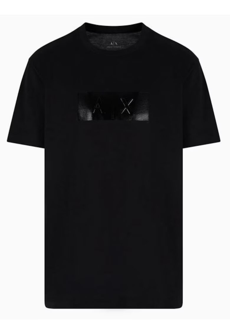 Armani Exchange Мъжка тениска памучна - черна