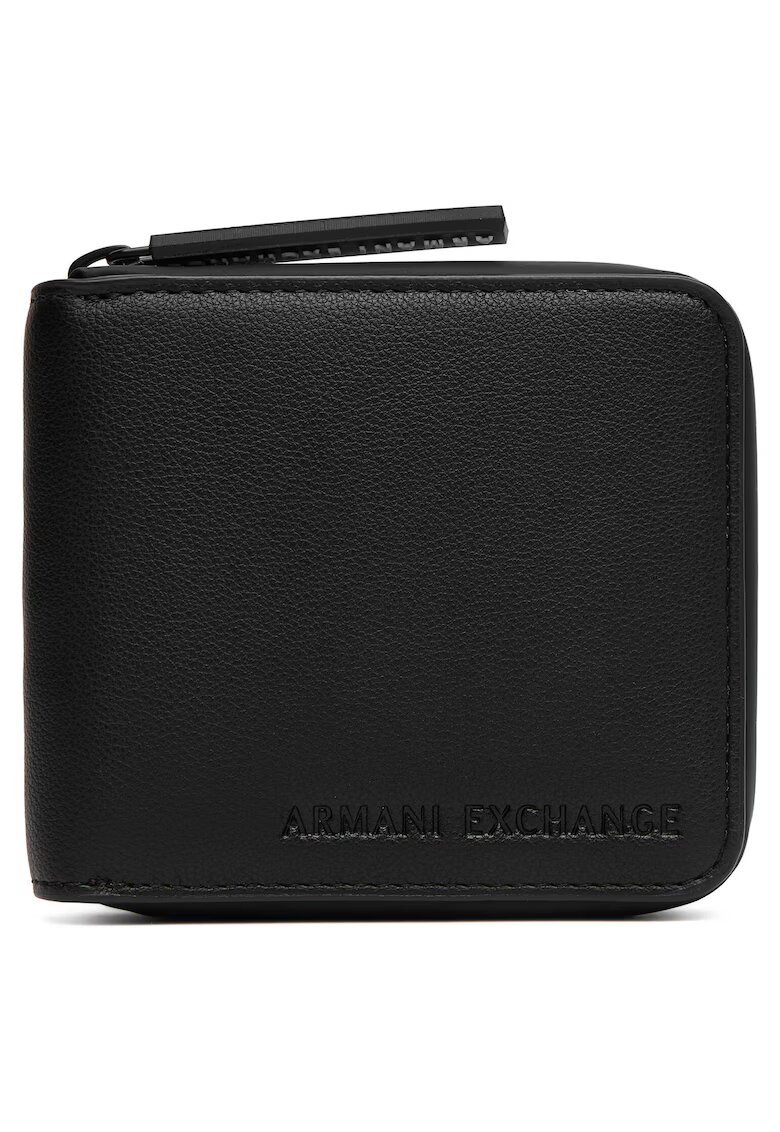 Armani Exchange Мъжки портфейл от еко кожа с цип - модел 0000306258907