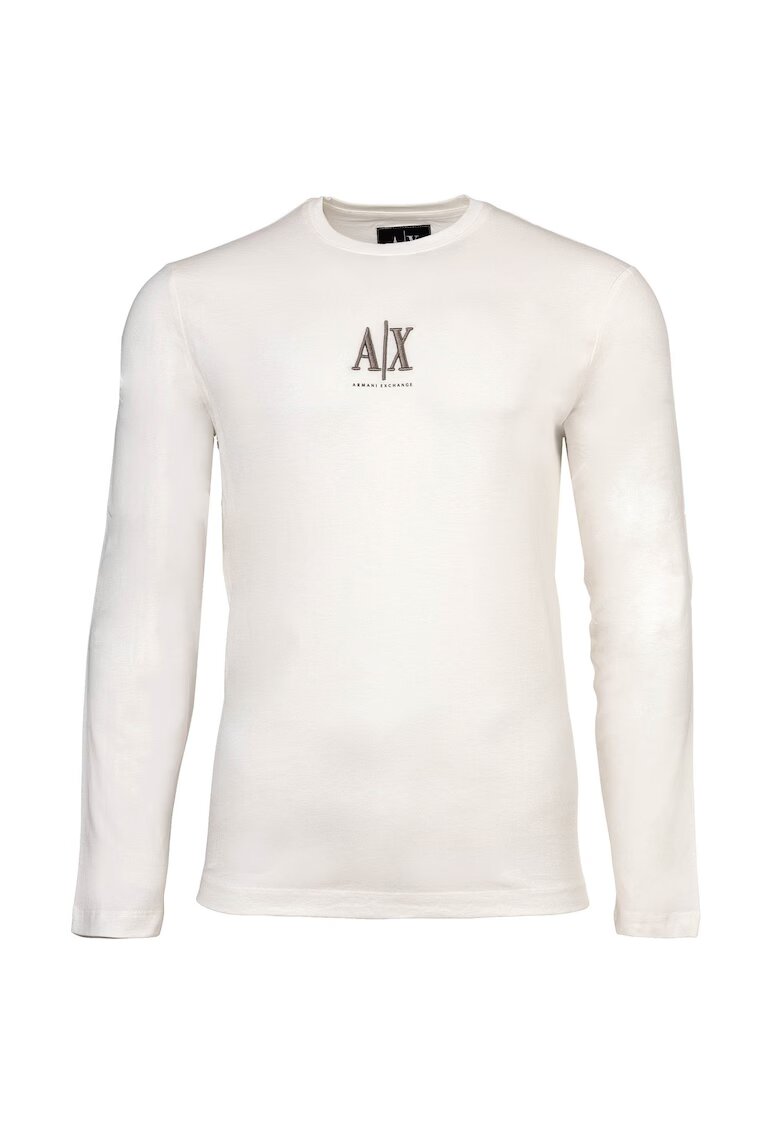 Armani Exchange Памучна блуза с лого