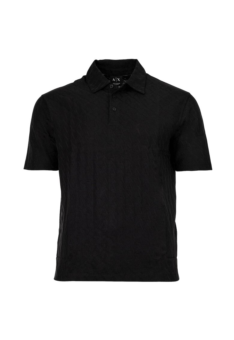 Armani Exchange Памучна тениска с яка