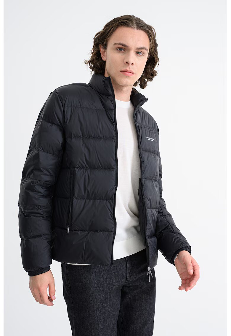 Armani Exchange Зимно яке с висока яка