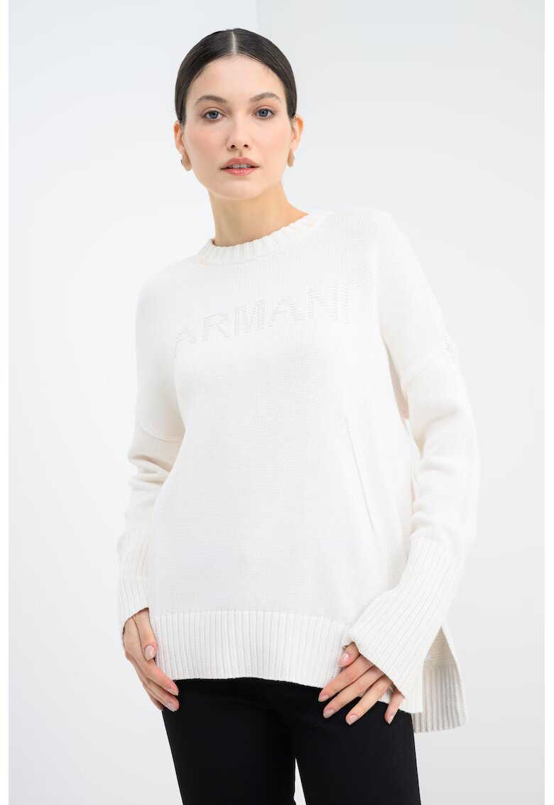 Armani Exchange Пуловер с паднали ръкави