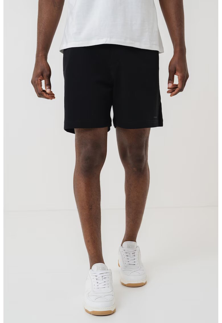 Armani Exchange Спортни бермуди с връзка - Бял/Черен/Светло