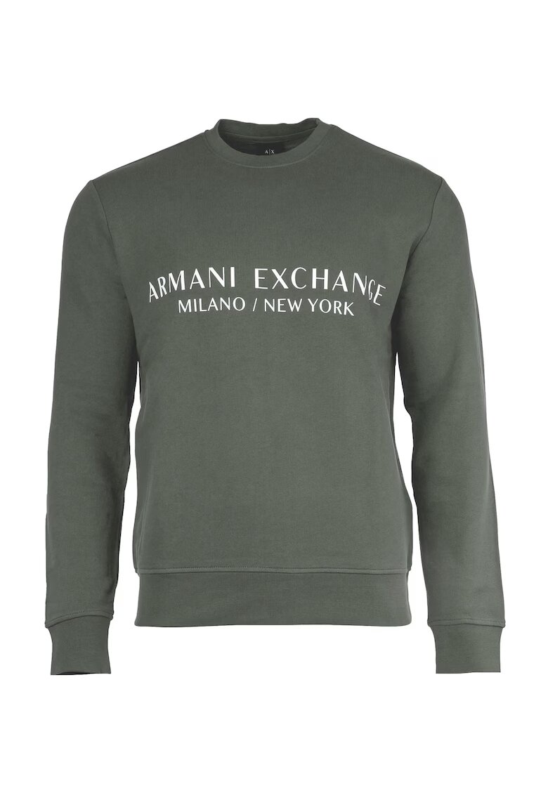 Armani Exchange Суитшърт с лого - Зелен