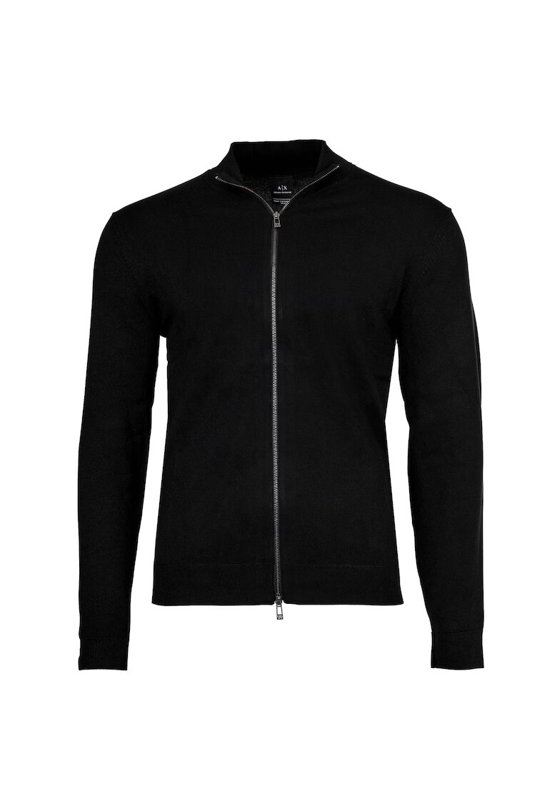 Armani Exchange Суитшърт с цип и миди яка