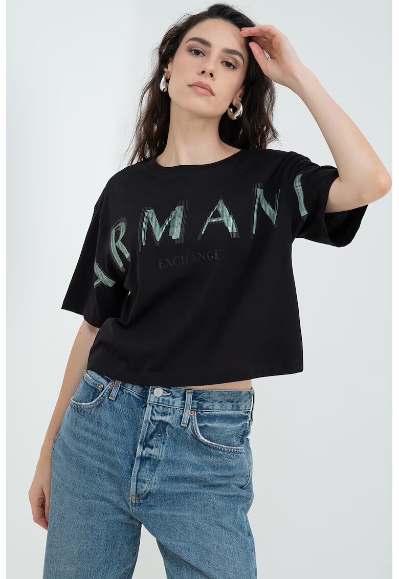 Armani Exchange Къс панталон с висока талия