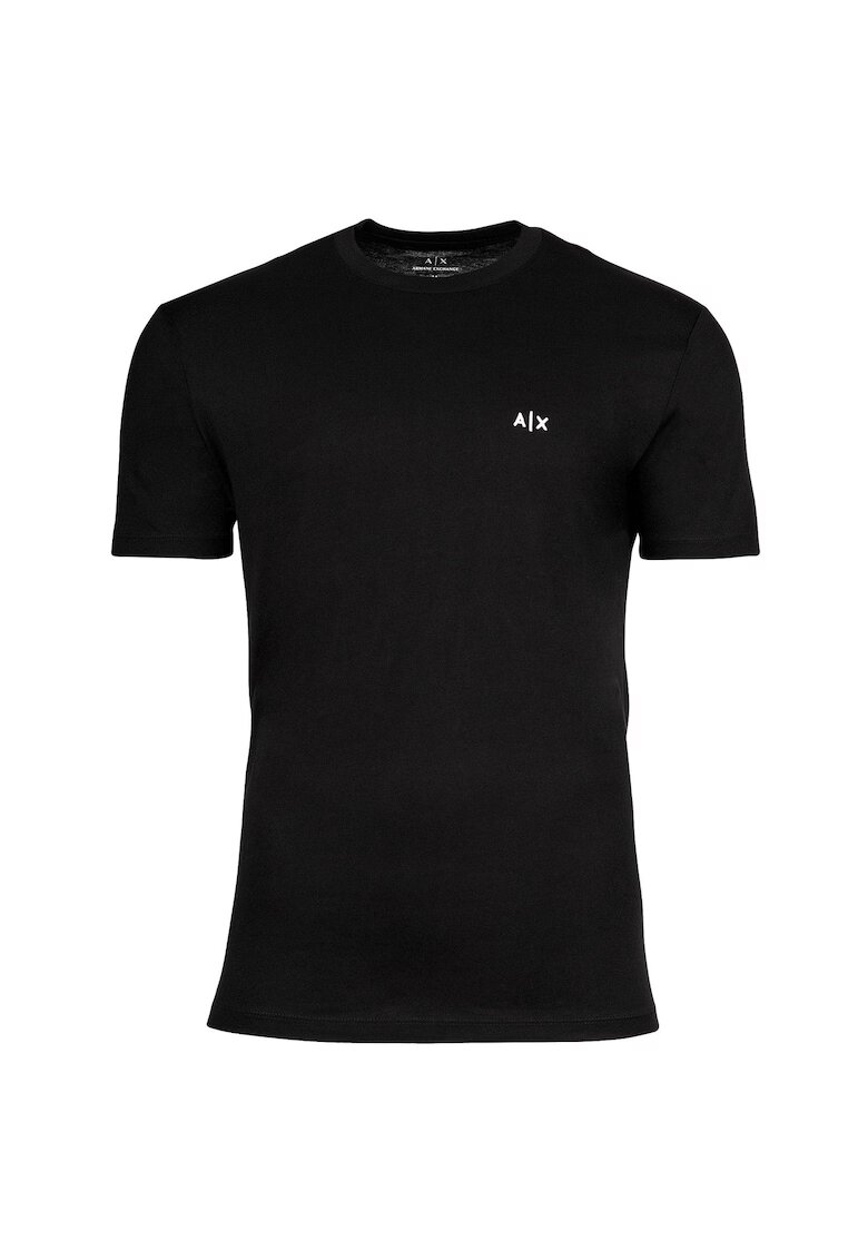 Armani Exchange Тениска с овално деколте