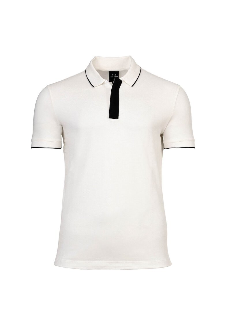 Armani Exchange Тениска с яка и ивици