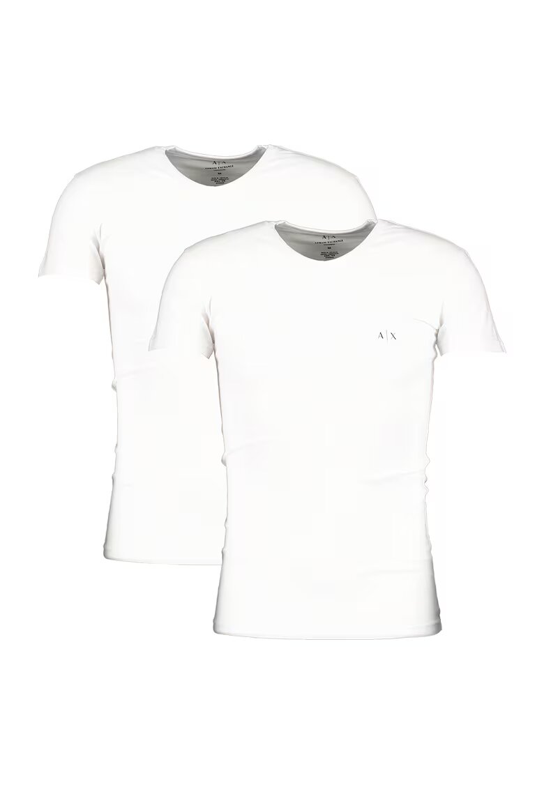 Armani Exchange Тениски с шпиц - 2 броя