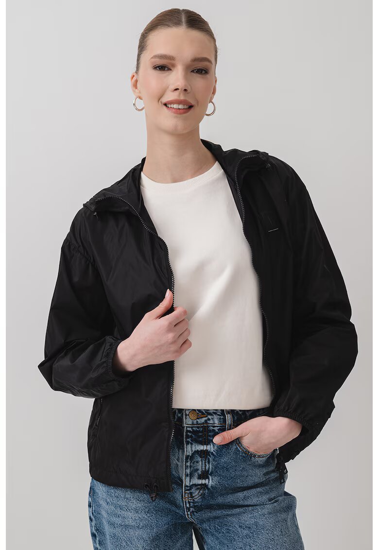 Armani Exchange Худи с къс цип
