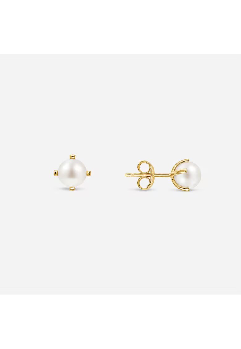 Atelier Devi 14K Златни Обеци с Естествени Перли AAA 6 мм -