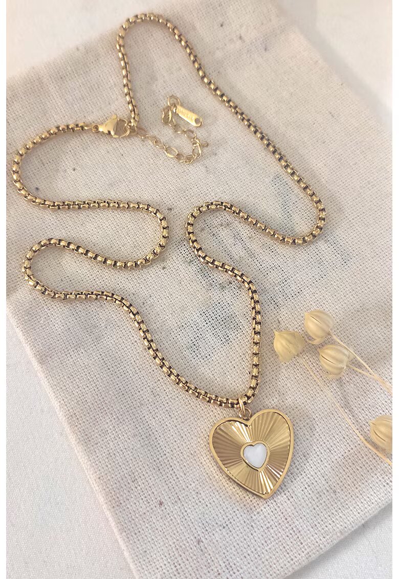Atelier Miu Колие от неръждаема стомана със сърцевидна висулка