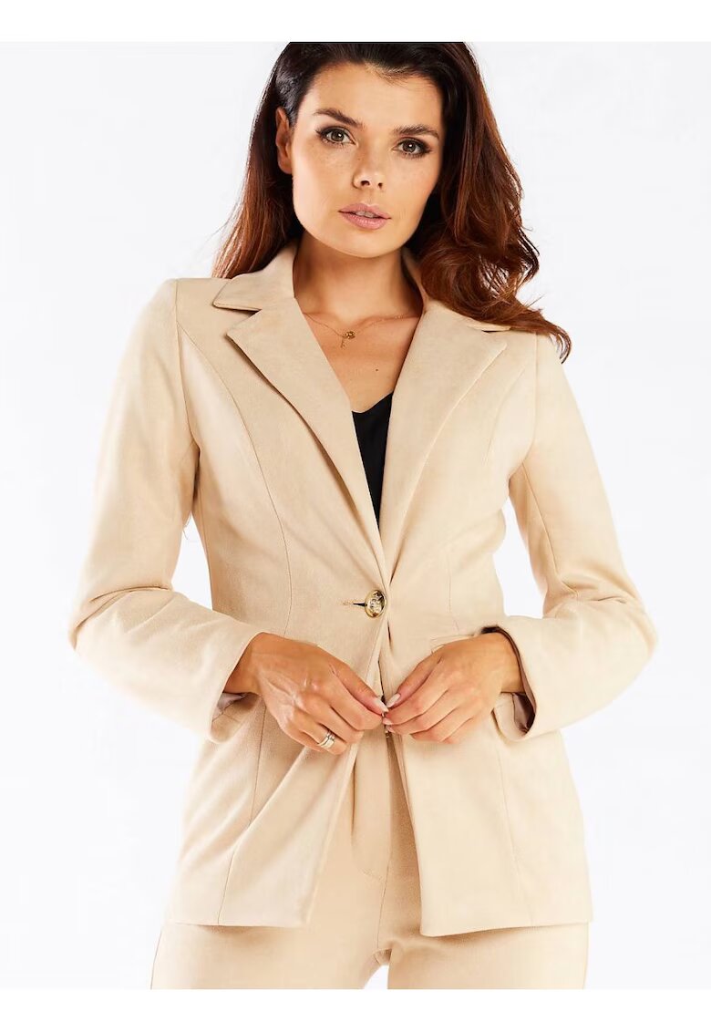 awama Дамско сако - велур - бежово