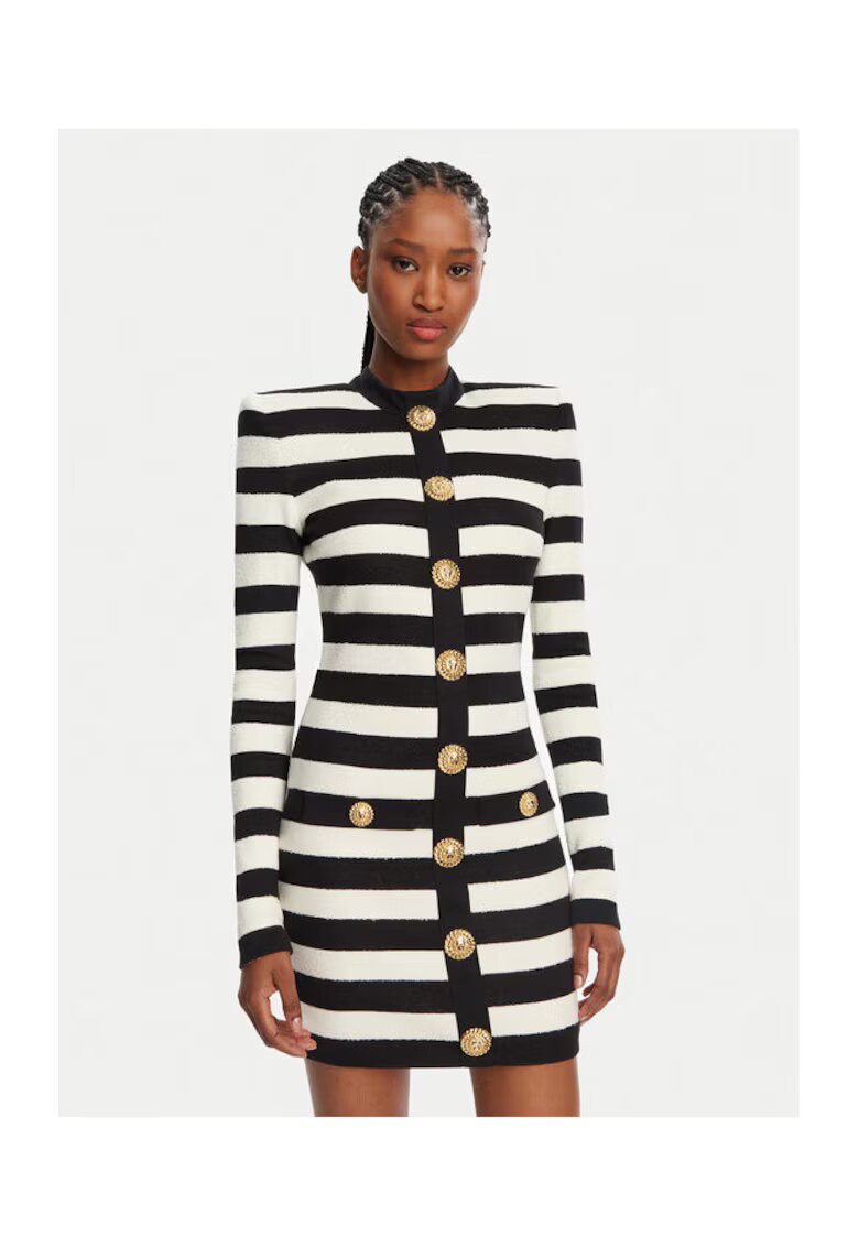 Balmain Дамска рокля - 305313843 - Акрил - Памук -