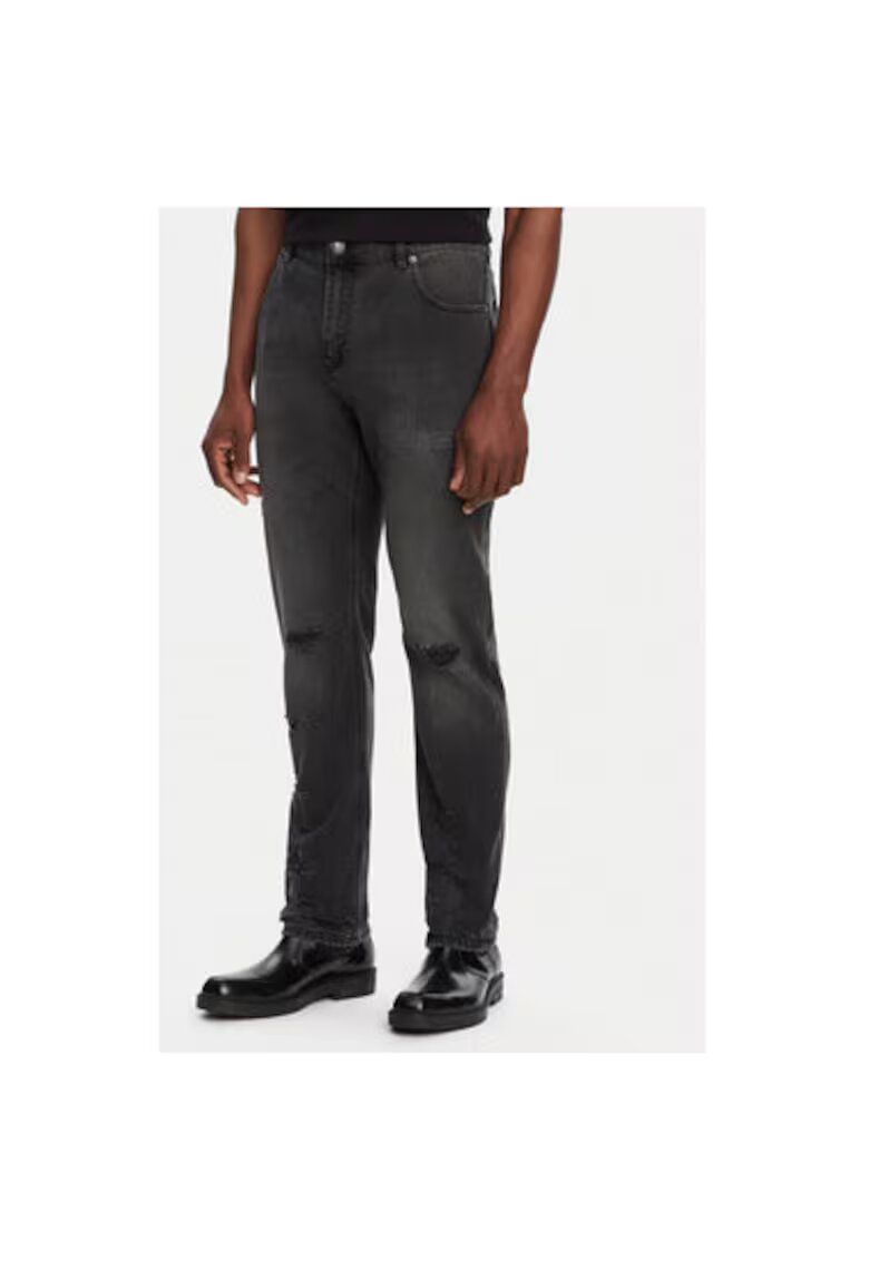 Balmain Мъжки дънки DH1MI043DE68 - Синтетика - 32 US - Сиви