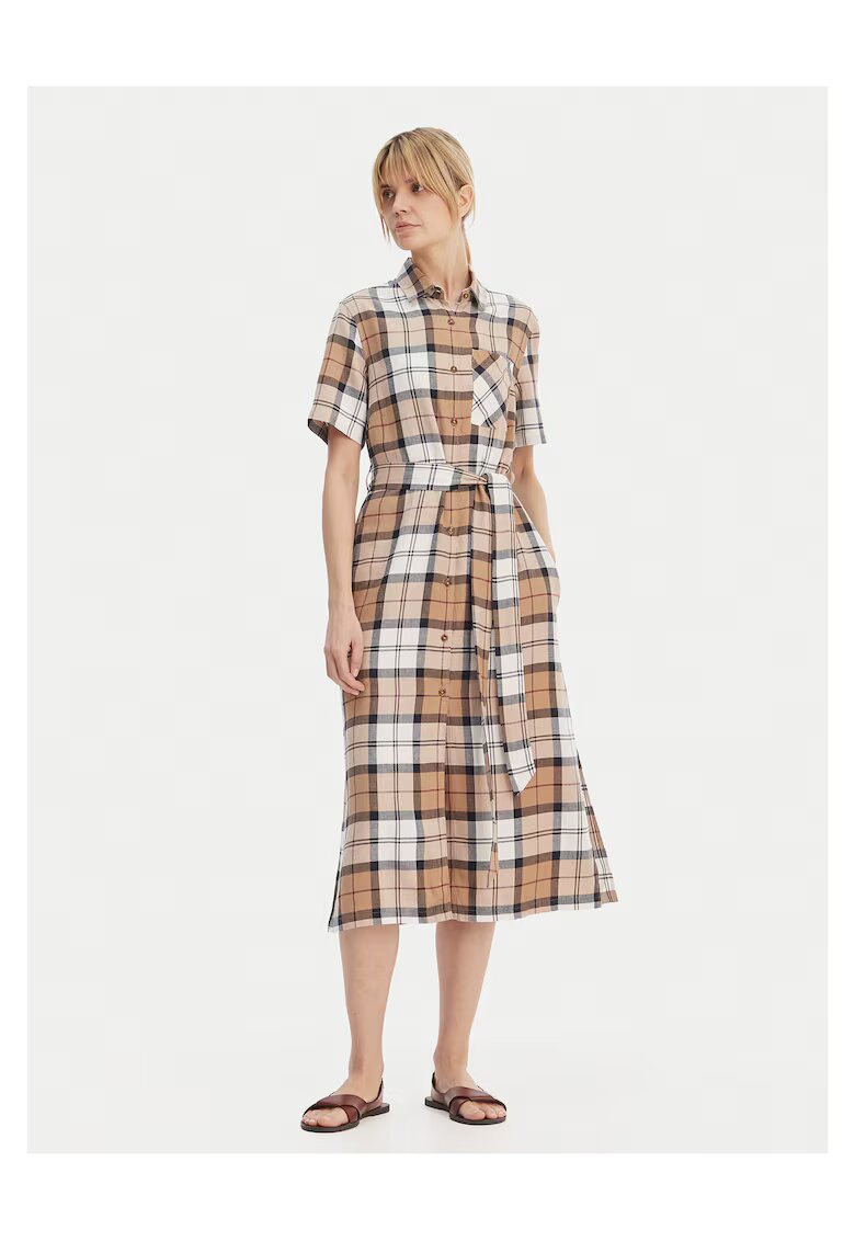 Barbour Риза-рокля каре - бежова - 70% лиосел