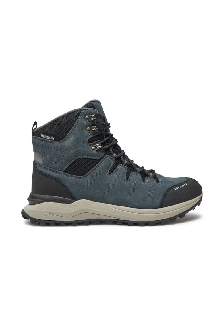 BIG STAR SHOES Мъжки боти - 71356 - Естествена кожа - Сиви