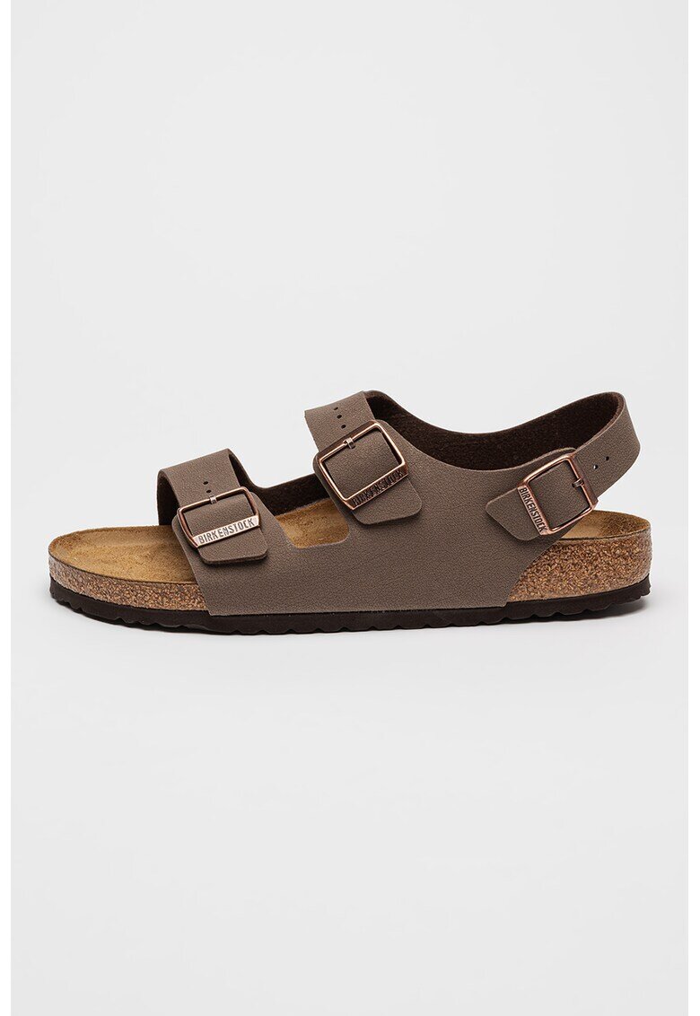Birkenstock Сандали Milano от еко кожа с токи - Кафяв/Бронз
