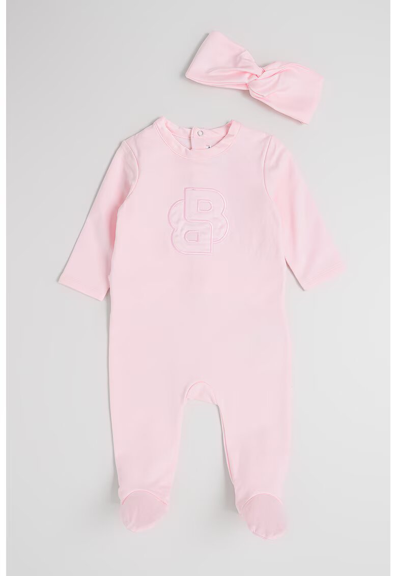 BOSS Kidswear Гащеризон тип ританки с лента за глава с панделка - 2 части