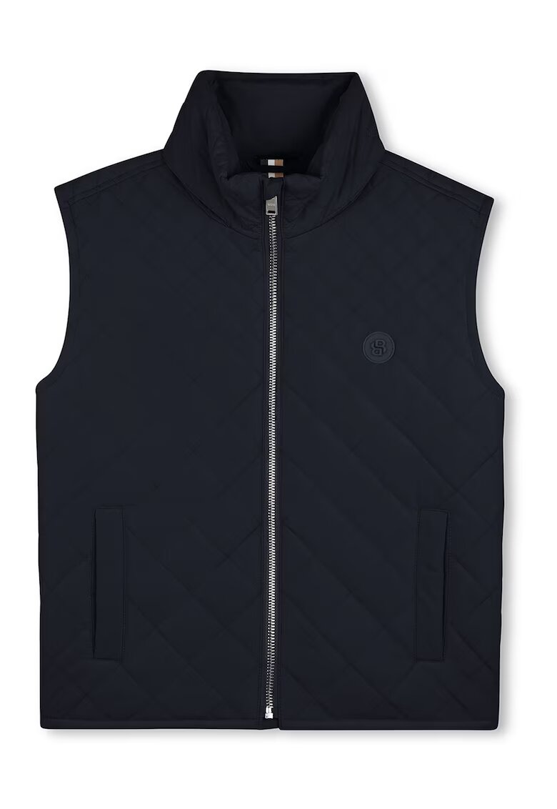 BOSS Kidswear Капитониран елек с цип