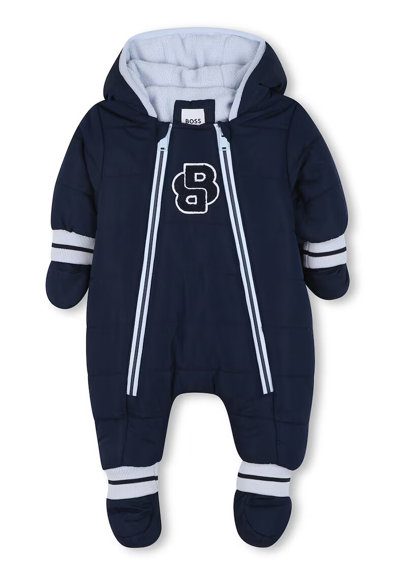 BOSS Kidswear Капитониран гащеризон с цип