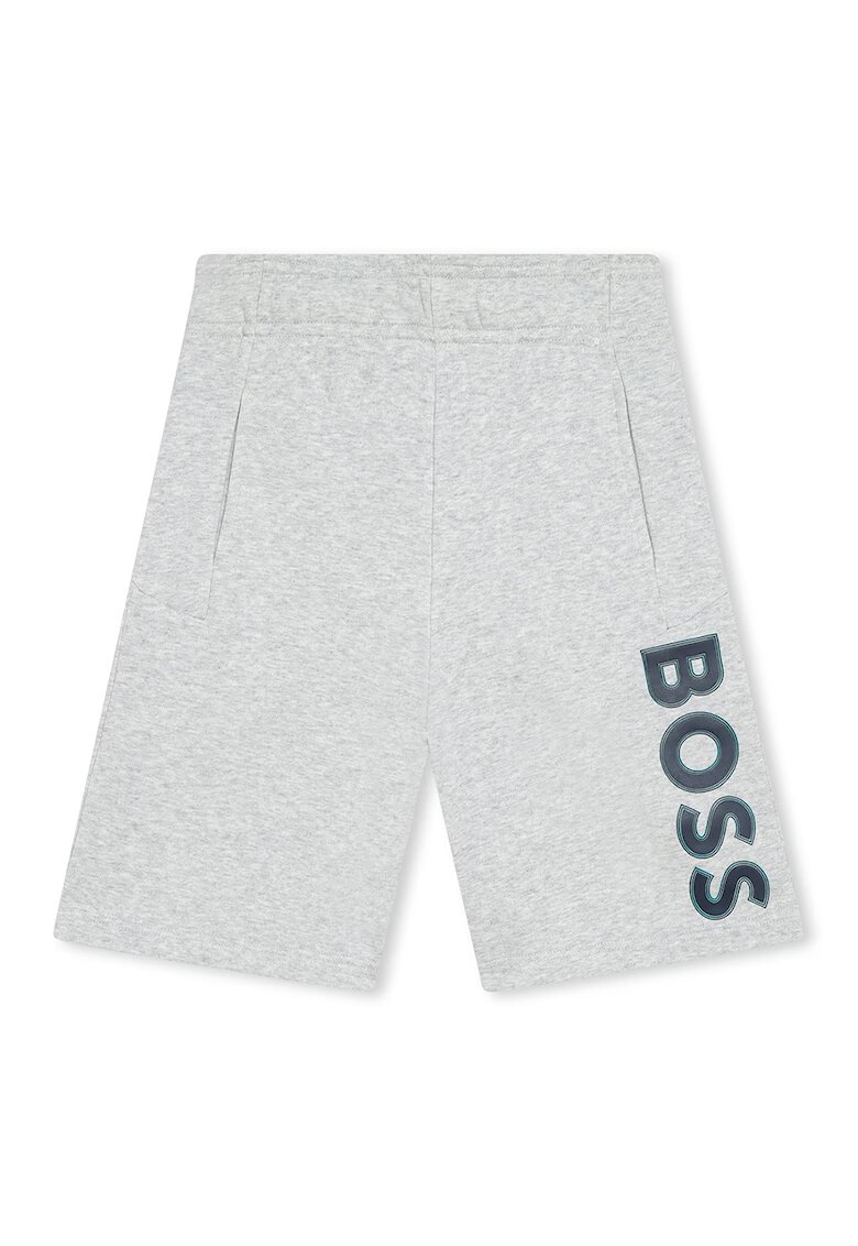 BOSS Kidswear Къс панталон с лого и джобове встрани