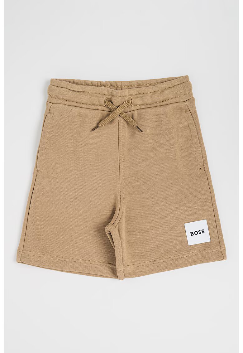 BOSS Kidswear Къс панталон с памук с лого