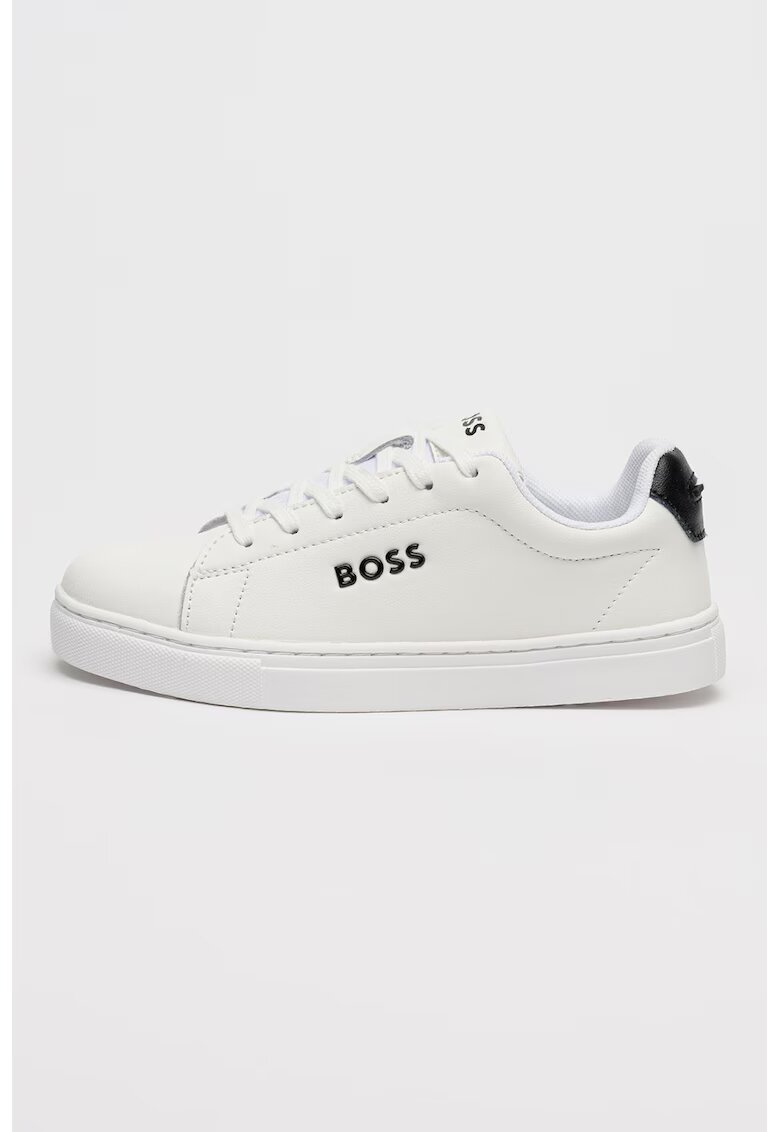 BOSS Kidswear Кожени спортни обувки с връзки