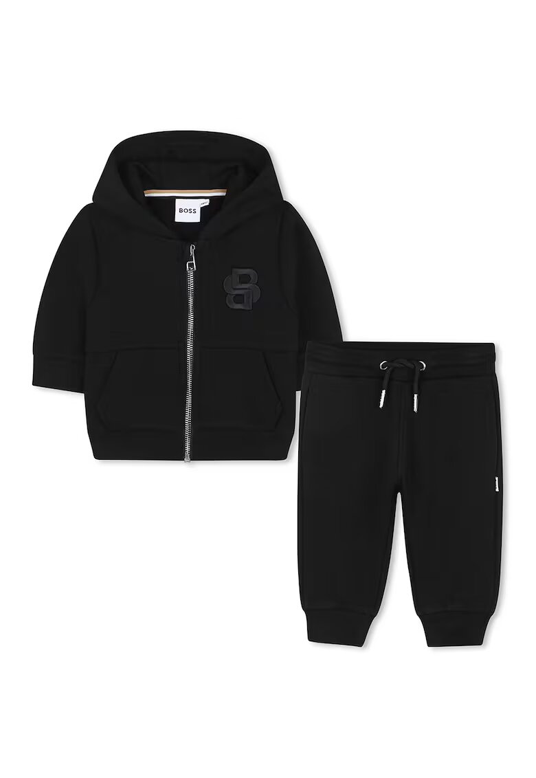 BOSS Kidswear Спортен екип с лого и цип