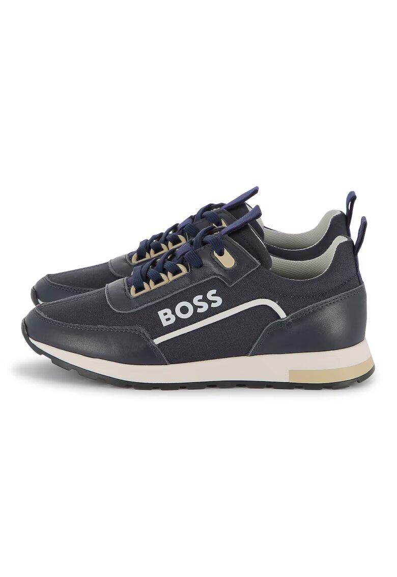 BOSS Kidswear Спортни обувки с кожа