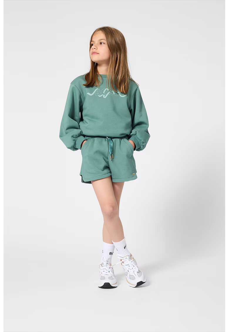 BOSS Kidswear Суитшърт с бухнали ръкави