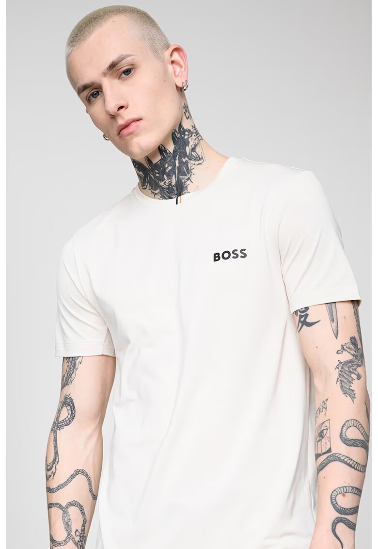 BOSS Тениска с контрастно лого
