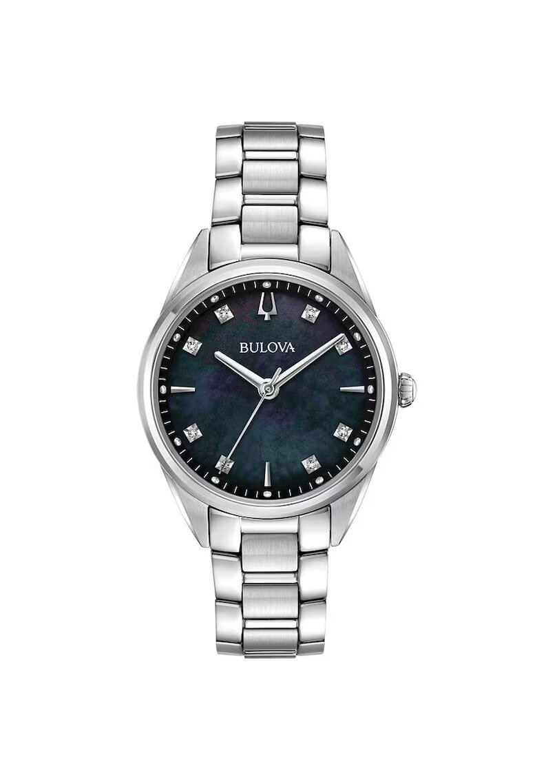 Bulova Дамски часовник 96P198 Quartz Сребрист