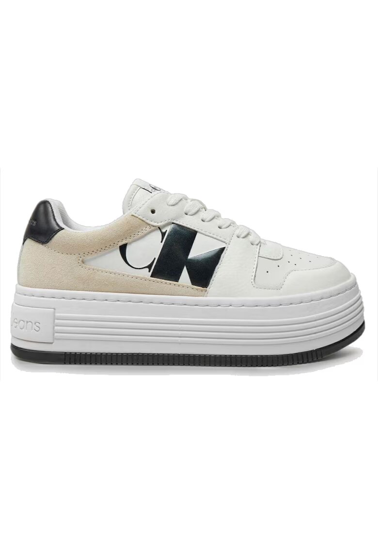 Calvin Klein Дамски кецове Chunky Runner Vibrammix NBS MTR - YW0YW01483-0LD - бели
