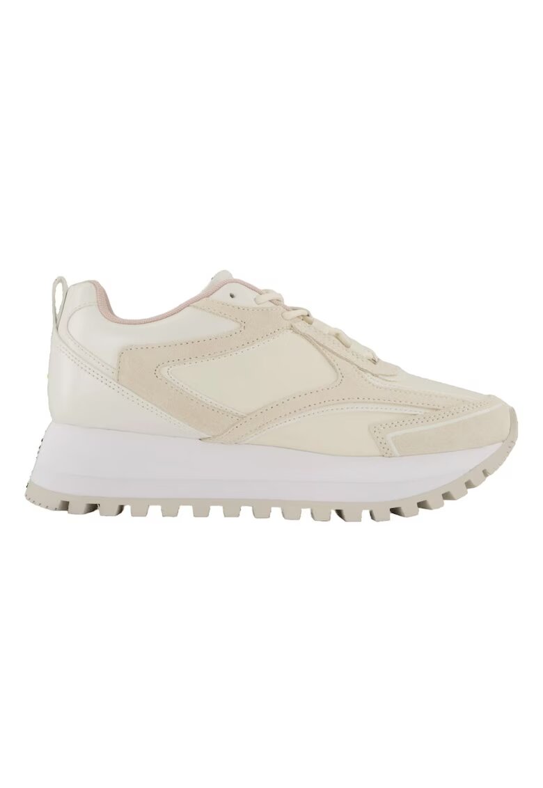 Calvin Klein Дамски маратонки автентични с връзки - YW0YW01562-02Y - бели