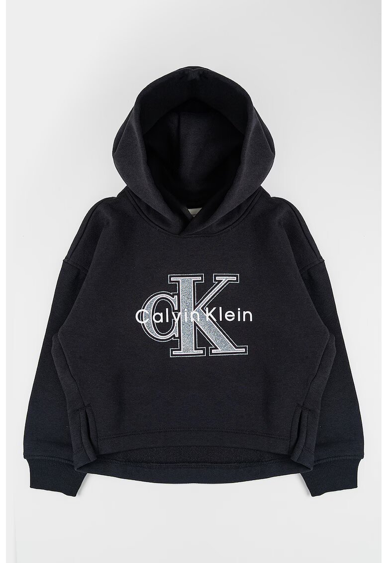 Calvin Klein Худи с брокатено лого