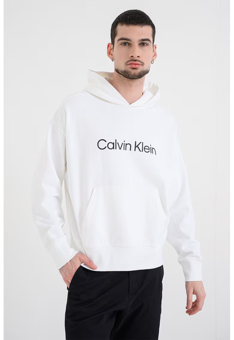 Calvin Klein Худи с лого и джоб кенгуру