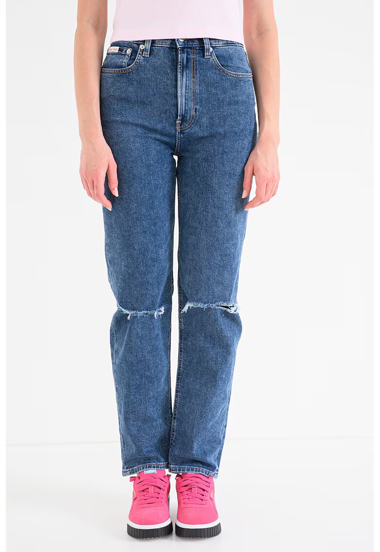 Calvin Klein Jeans Дънки с висока талия и протрити зони