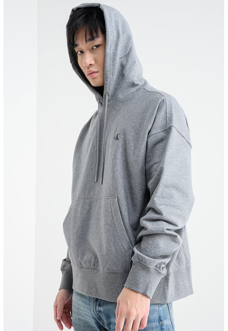 Calvin Klein Jeans Худи с джоб кенгуру и връзки